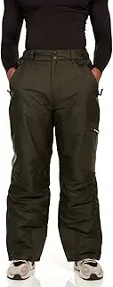 [Arctic Quest] Mens Water Resistant Insulated Ski Snow Pants