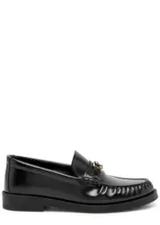 Jimmy Choo Addie Leather Loafers - Black - 40 (IT40 / UK7) 40 (IT40 / UK7)