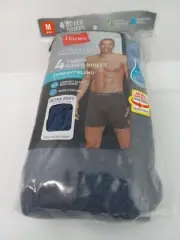 Hanes 4 Pack Men's Medium Ultimate Boxer Brief Comfort Flex Ultra Soft assorted
