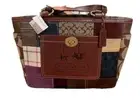Coach Purse BLEECKER HOLIDAY Patchwork GALLERY TOTE BAG Leather Velvet New $398