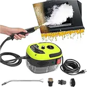 Steam Cleaner, Steam Machine, 2500W Handheld High-Temperature Pressurized Steam Cleaner,High Pressure Steamer for Cleaning, Handheld Portable Steam Cleaner for Car(Yellow)