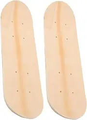 GARIOUANS 2pcs Blank Skateboard Deck for DIY Art Double Sided Wooden Skateboard Boards Creative Present for Boys for Wall Decoration and Art Activities
