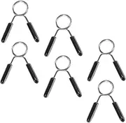 Sosoport Barbell Buckle Barbell Clamp Gym Weight Clips Barbell Protection Belt Barbell Holder Dip Bar Weightlifting Accessories Weight Bar Clamps Straps Rack Dumbbell Stainless Steel