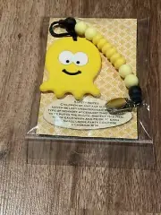 Silicone Teething Pacifier Clip & Teether
