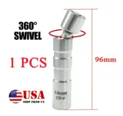 1PCS 96mm 3/8'' 14mm Magnetic Car Repair Remover Wrench Spark Plug Sleeve Socket (for: Fiat)