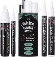 Mr. Pen- White Chalk Markers, 4 Pcs, Assorted Size, Chalk Marker, Chalk Pen