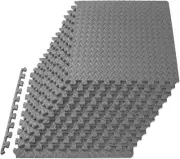 Children-Friendly Non-Toxic Foam Mat - 1/2 Inch, 12 Puzzle Tiles for Safe Play