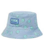 [The New Society] The New Society Smiley denim bucket hat L blue
