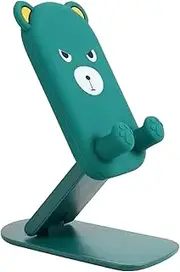 Gupcaqosjw Cellphone Stand for Desk | Folding Cell Phone Desk Holder - Height Adjustable Mobile Cradle Bracket, Portable Bear Cute Decor for Kids Adults Work Live Streaming
