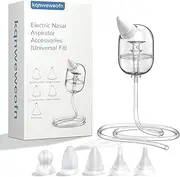Baby Nasal Aspirator Replacement Parts Silicone Tips & Tubes, Compatible with Philips/NoseFrida Electric Aspirators