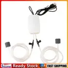Mini Aquarium Air Pump USB Fish Tank Aerator Silent Fish Tank Oxygen Pump(White)