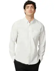 [Ben Sherman] Signature Oxford Long Sleeve Shirt in White