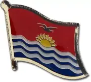 Wholesale Pack of 12 Kiribati Country Flag Bike Hat Cap lapel Pin