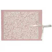 Lantern Studios Photo Wallet/Mini Picture Album Memory 6-Slip Page Pink Linen