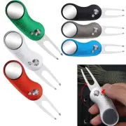 Golf Golfer Pitch Golf Divot Repair Tool Switchblade Tool Ball Marker Groove Too