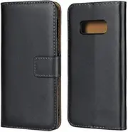 Jaorty for Samsung Galaxy S10e Case,PU Leather Folio Flip Wallet Case Cover Magnetic Closure Book Design with Kickstand Feature & Card Slots（Black）