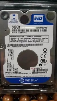 在飛比找Yahoo!奇摩拍賣優惠-二手良品WD WD5000LPVX 500GB HDD 2.