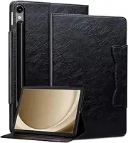 [YBFJCE] Folio Case for Samsung Galaxy Tab S9 11 inch 2023, Premium PU Leather Smart Cover with Card Slots, for Samsung Galaxy Tab S9 (SM-X710/X716B) Case, Black