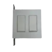 BROMIC Manual Dual 20 Amp Switch 120-277V Indoor Kit in White