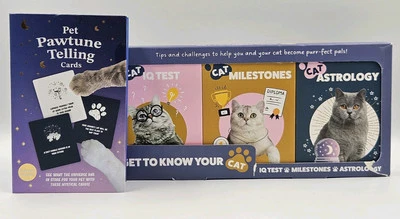 Pet Pawtune Telling Mystical Cards & IQ Test, Milestones, Astrology Cat card