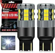 KaiDengZhe 7443 LED Reverse Lights Bulb, CANBUS Error Free T20 LED Bulb, 400% Bright 3000LM, Anti Hyper Flash W21/5W LED Backup Bulb Replacement for Car Truck RV Van Light Bulbs, 6000K White, 2PCS