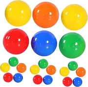 Totority 50pcs Ball Draw Small Mini Color Raffle Balls Activity Raffle Size Drawing for Number Colored Blue Transparent Vending Shaped Multicolor Bulk Shape Plastic