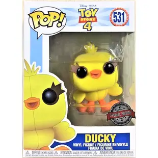 (卡司旗艦) FUNKO POP 531 鴨霸 玩具總動員4 黃色小鴨 Toy story 小雞 Ducky 植絨版