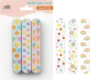 Baby Nail File - Colorful Mini Emery Board Gentle Care Nail Files Grooming Essentials Safe for Baby and Toddler