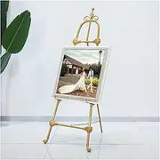 Wedding Welcome Board Stand, Art Poster Metal Holder,Poster Sign Tripod for Shopping Malls Hotels Stores Photography(120x45cm)