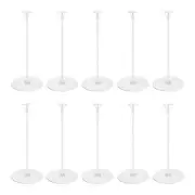 10 Sets Balloon Stands for Table, 15inch Balloon Sticks with Base Holder Kit