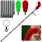 9-3/5Ft Extendable Gutter Cleaning Tools from Ground for Removing Leaf Debris
