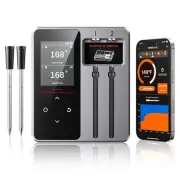 Wireless Bluetooth Meat Thermometer with 2 Probes & App Control, Fathers Day ...