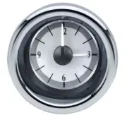 Dakota Digital Universal Black Clock w/White LED For VHX Gauge Kit VLC-16-1-K-W