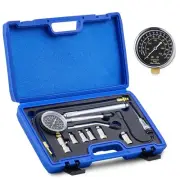 Engine Compression Tester Kit, 11 pc Fuel Pressure Gauge Set with Spark Plug Tes
