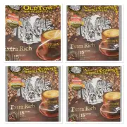 4x Old Town 3 in 1 Instant White Coffee Extra Rich 15 sticks x 35g Malaysia
