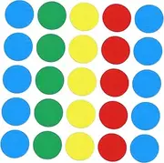 BCOATH 1 Set Wooden Decorative Discs Board Games Poker Chips Card Game Quest Chips Clue Board for Stickers Doodle Multiple Boards Busy Board Tablet Playthings Game Chips