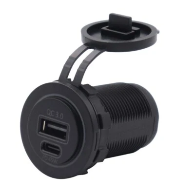 12V 24V 45W PD USB C & 18W QC3.0 Outlet for Truck for Note 20/10 S21/20
