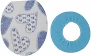 HAKGKFAFMQ Thick Coral Velvet Toilet Seat Cover Set Soft Warm Two-Piece Toilet Case Washable Bathroom WC Cover Toilet seat Cover(2)