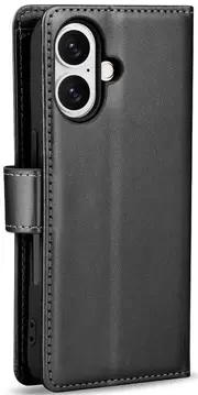 Tough On Flip Wallet Leather Phone Case for iPhone 16