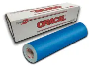 12" X 4ft - Azure Blue Matte Oracal 631 Exhibition Cal Vinyl Roll