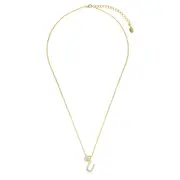 LUXURY LETTERS U INITIAL PENDANT GOLD