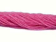 AAA+ Pink Topaz 3mm Micro Faceted Rondelle Loose Beads For Jewelry | 13" Strand