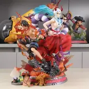 31cm One Piece Figure Yamato X Portgas D Ace Statue Manga Anime Action Figure PV