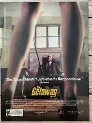 The Getaway Playstation 2 PS2 2003 Original Promo Ad Print Poster GTA