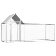 Chicken Coop 3x1x1.5 m Galvanised Steel vidaXL