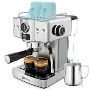 Espresso Machine 20 Bar, Milk Frother Steam Wand, 60oz (1.8 Liters) Water Tan...