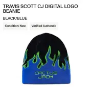 Travis Scott Cactus Jack x Fortnite CJ Digital Logo Beanie Flame