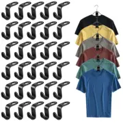 100 Pcs Clothes Hanger Connector Hooks Hanger Extender Clips for Clothes Closet