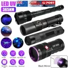 30W-160W 365nm UV Light Flashlight Blacklight Inspect Detector Torch & Battery