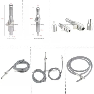 Dental Saliva Ejector Suction Valves HVE/SE Adaptor Strong/Weak Handpiece Hose